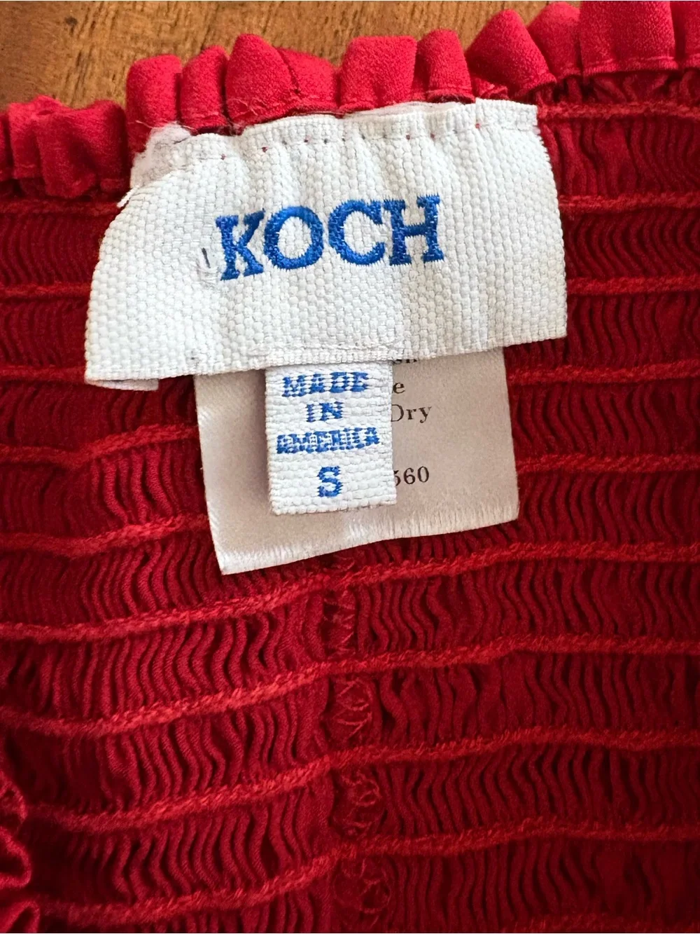 Red Koch Shorts Size Small